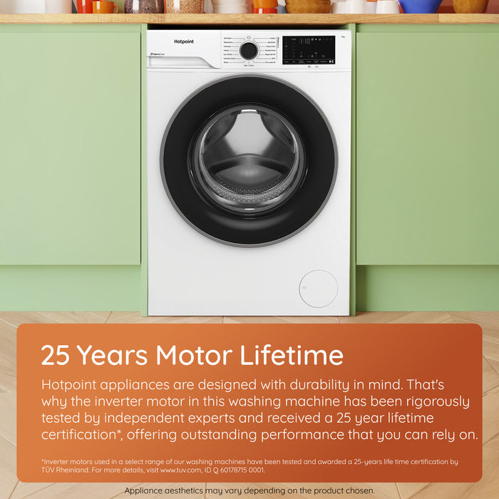 HOTPOINT Fabric Care Washer 12KG 1400RPM Inverter Washing Machine | HBCA123CAREUK