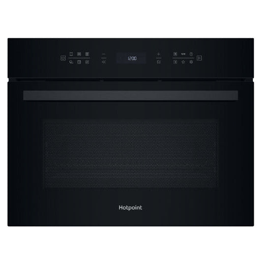 HOTPOINT Microwave Oven Hotpoint Built-In Combi Microwave - Black | HCW7O7HTSBUK IRWINS MEGASTORE