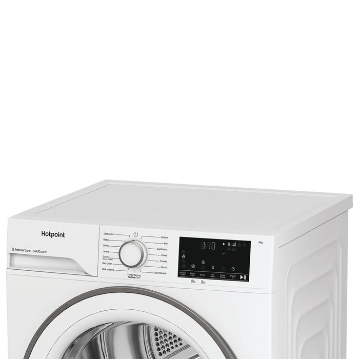 Hotpoint 9kg Freestanding Heat Pump Tumble Dryer - White | HHDD90WWIRE