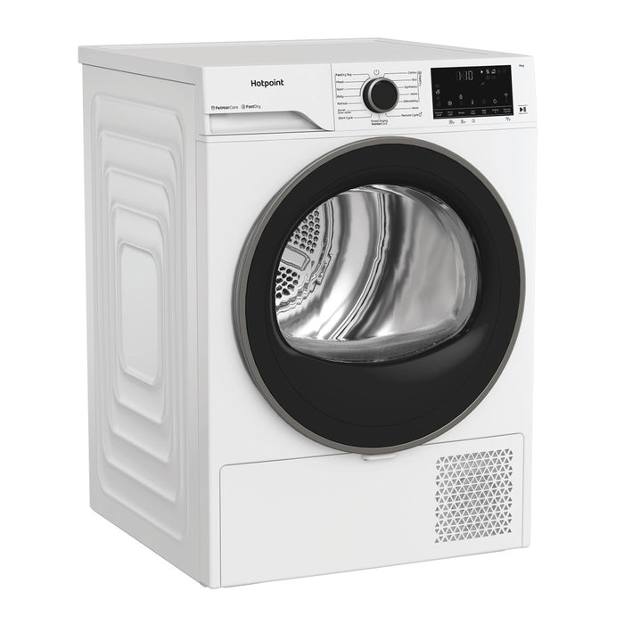 Hotpoint 9kg HeatPump Tumble Dryer With PetHairCare - White | HHDW90WWIRE