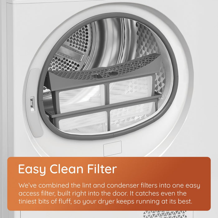 Hotpoint 9kg HeatPump Tumble Dryer With PetHairCare - White | HHDW90WWIRE