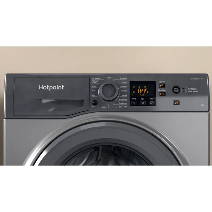 Hotpoint Anti-stain Washing Machine 9kg - Graphite | H91GANTISTAINIR