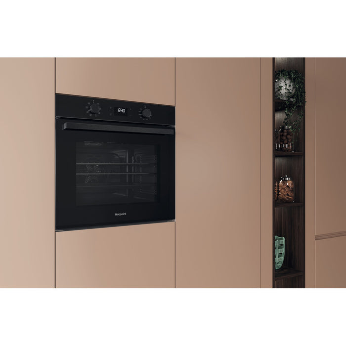 Hotpoint Built-In Electric Single Oven - Black | HO3K55CBUK