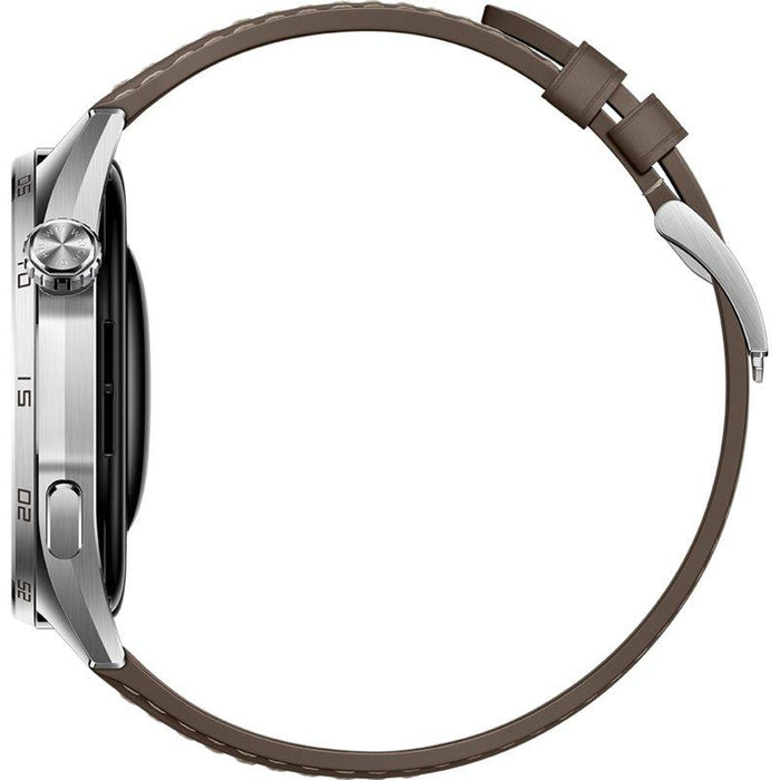 Huawei Watch GT 6 46mm Smartwatch - Stainless Steel/Brown Strap | 55020FTW
