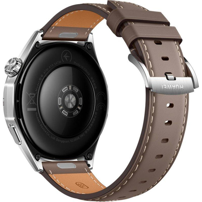 Huawei Watch GT 6 46mm Smartwatch - Stainless Steel/Brown Strap | 55020FTW