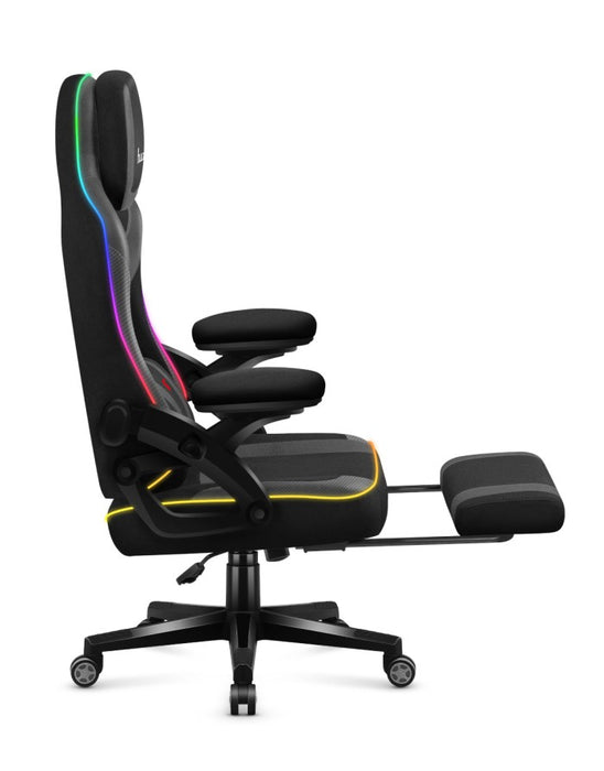 *OPEN BOX* Huzaro Force 4.6 Black Mesh RGB Smart Gaming Chair | FORCE 4.6 BL