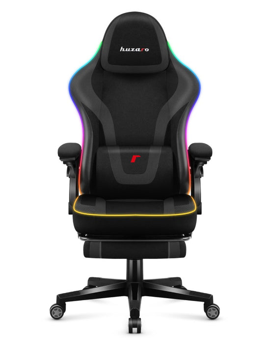 *OPEN BOX* Huzaro Force 4.6 Black Mesh RGB Smart Gaming Chair | FORCE 4.6 BL