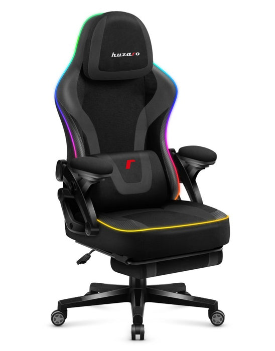 *OPEN BOX* Huzaro Force 4.6 Black Mesh RGB Smart Gaming Chair | FORCE 4.6 BL