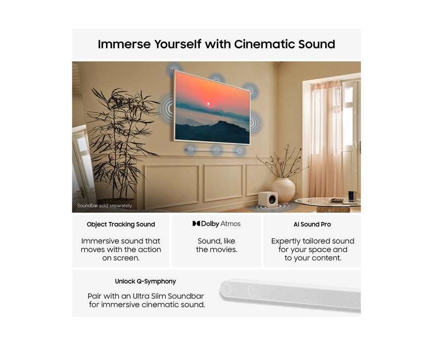 Samsung 55" The Frame Pro LS03H Neo QLED 4K Art Mode Smart TV (2026) | QE55LS03HWUXXU