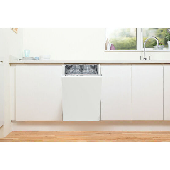 INDESIT Integrated Slimline 9 Place Settings Dishwasher - White | DI9E2B10UK