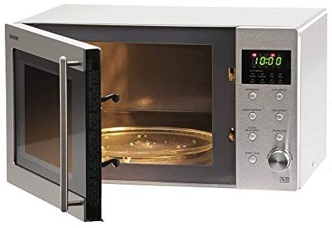 Sharp 23L 800W Compact Microwave – Silver | R28STM