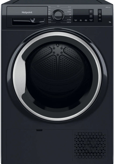 Hotpoint Crease Care 9kg Heat Pump Freestanding Tumble Dryer - Black | NTM1192BSKUK