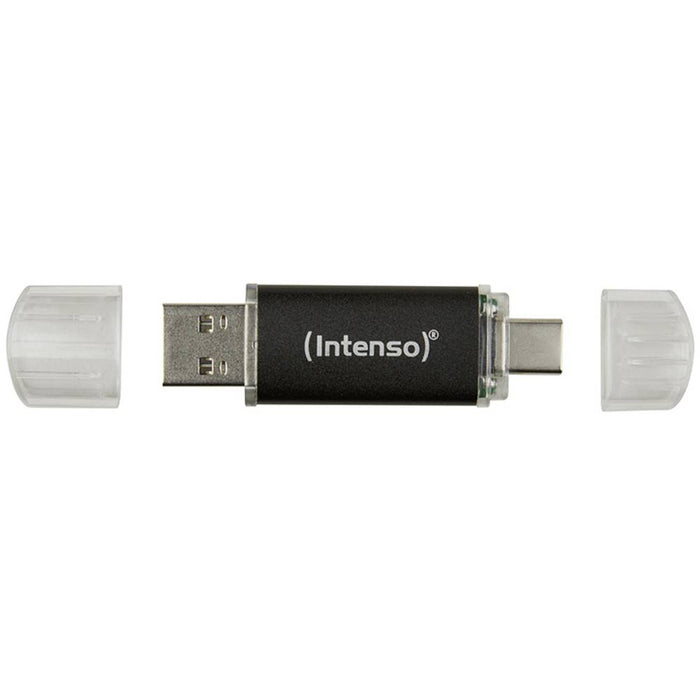 Intenso Twist Line 64GB Dual USB-C / USB-A 3.2 Flash Drive - Anthracite | 3539490