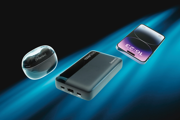 Intenso HE20000 20000mAh 100W Power Bank with LED Display, USB-C PD 3.0 - Anthracite | 7350050