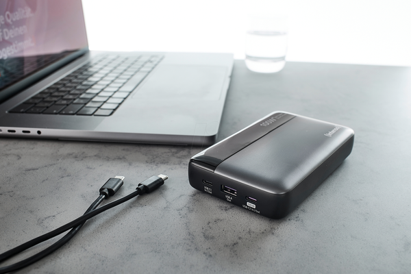 Intenso HE20000 20000mAh 100W Power Bank with LED Display, USB-C PD 3.0 - Anthracite | 7350050