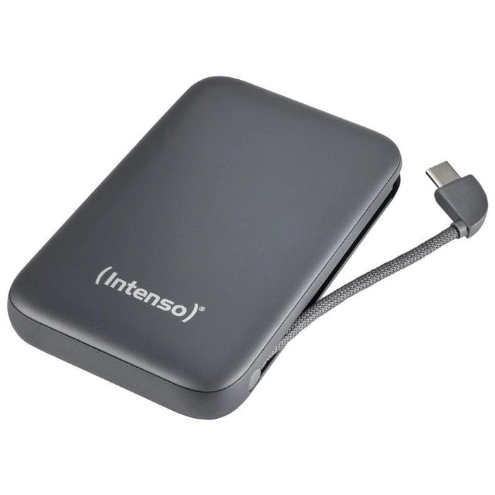 Intenso S10000 Power Bank 10000mAh 20W with Built-in USB-C Cable - Grey | 7333034