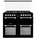 LEISURE Range Cooker LEISURE Chefmaster 100cm Dual Fuel Range Cooker Black || CC100F521K IRWINS MEGASTORE