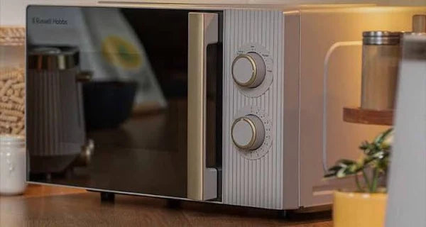 Russell Hobbs Bronte 20L Manual Microwave 800W with Fluted Design - Stone | RHMM833ST