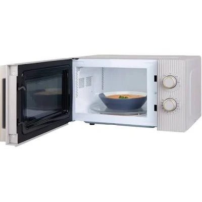 Russell Hobbs Bronte 20L Manual Microwave 800W with Fluted Design - Stone | RHMM833ST