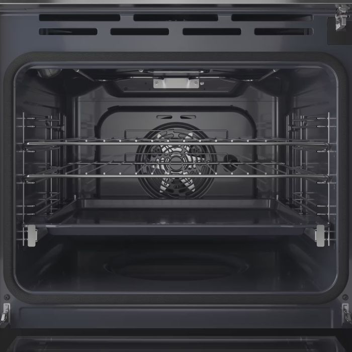 Indesit Built In Pyrolytic Turn&Go Single Oven - Stainless Steel | IO278P1XUK