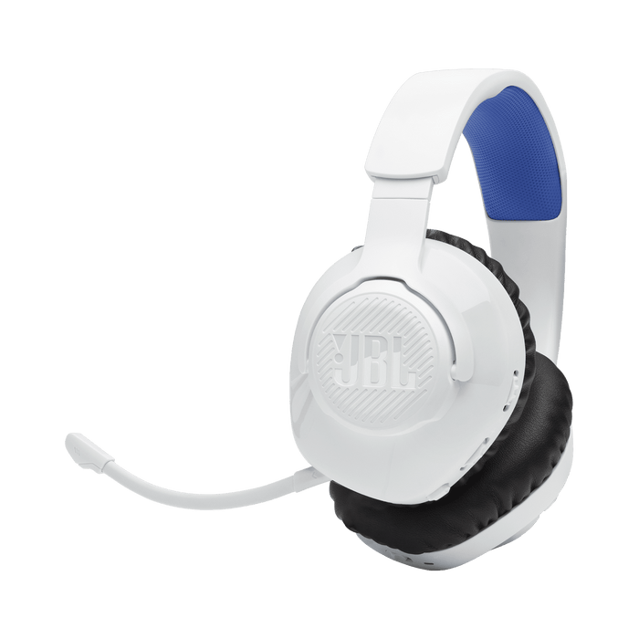 JBL Quantum 360P Console Wireless Over-Ear Gaming Headset with Detachable Boom Mic - White || JBLQ360PWLWHTBL