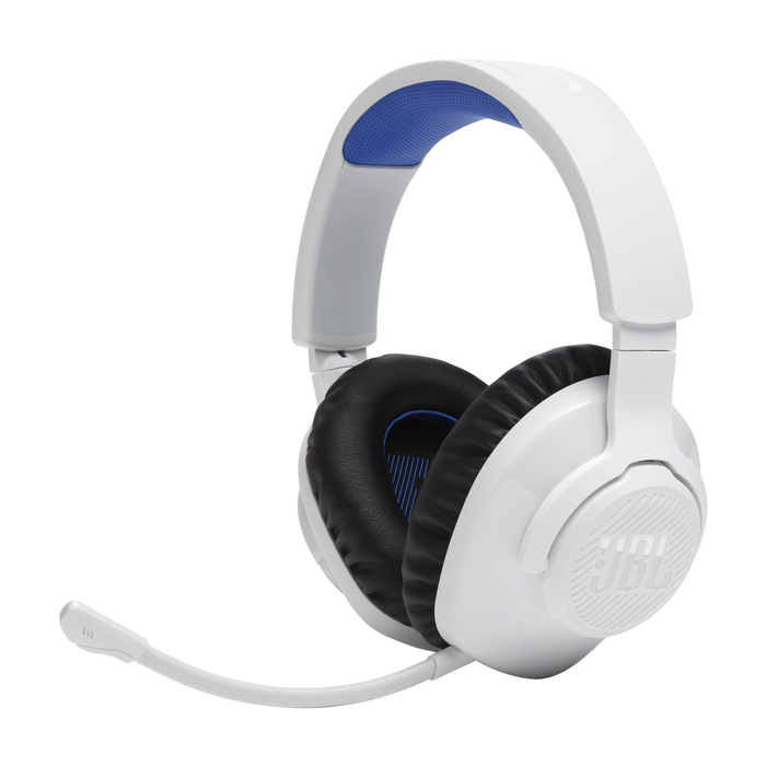 JBL Quantum 360P Console Wireless Over-Ear Gaming Headset with Detachable Boom Mic - White || JBLQ360PWLWHTBL