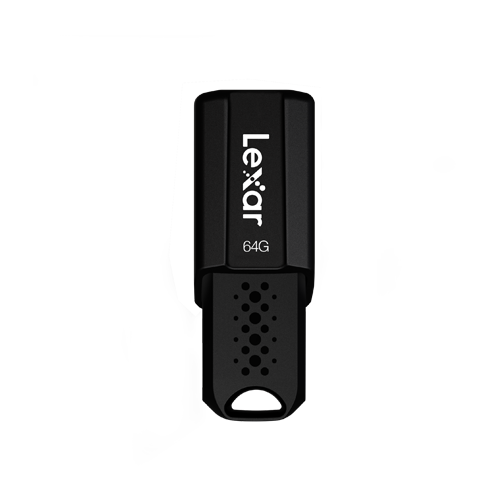 Lexar JumpDrive S80 64GB USB 3.2 Gen 1 Flash Drive with 256-bit AES - Black | LJDS080064G-BNB