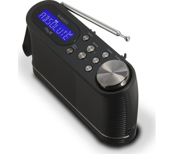 ROBERTS PLAY10 Portable DAB+/FM Radio - Black | X-PLAY10