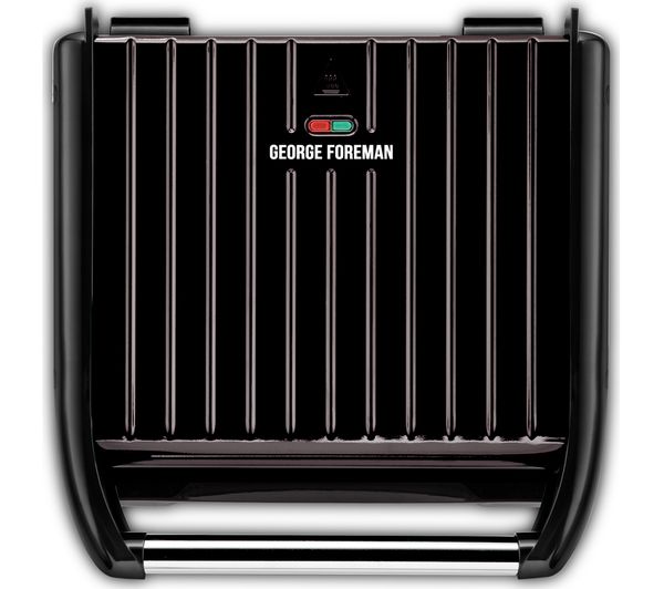 George Foreman Entertaining Large Steel Health Grill - Black | 25052
