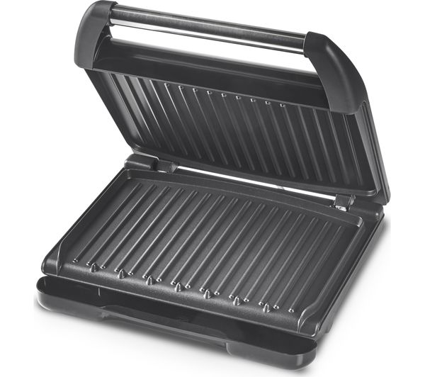 George Foreman Entertaining Large Steel Health Grill - Black | 25052