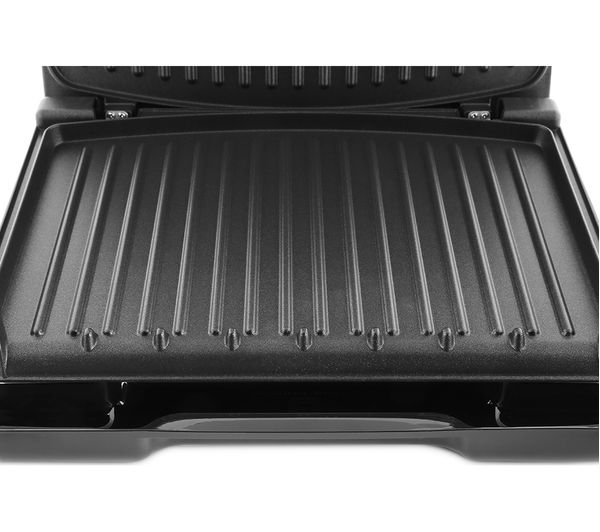 George Foreman Entertaining Large Steel Health Grill - Black | 25052