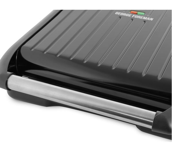 George Foreman Entertaining Large Steel Health Grill - Black | 25052