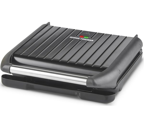 George Foreman Entertaining Large Steel Health Grill - Black | 25052