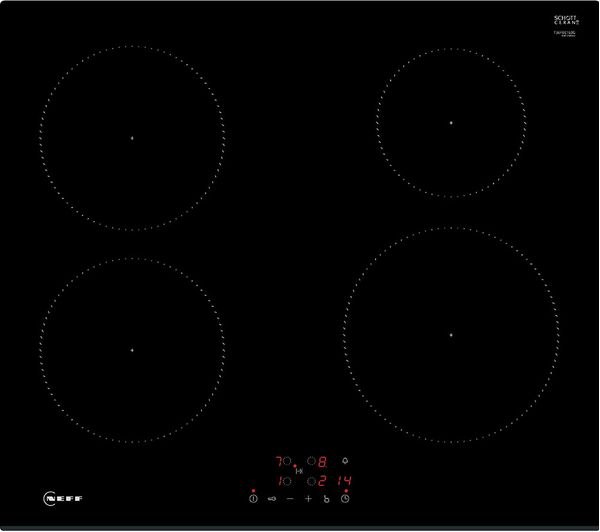 NEFF N30 Built-In 60cm 4 Zone Induction Hob - Black | T36FBE1L0G