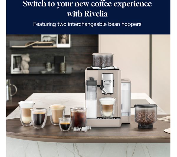 DELONGHI Rivelia Automatic Coffee Maker - Beige | EXAM440.55.BG