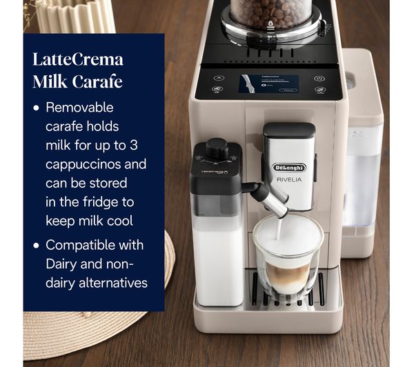 DELONGHI Rivelia Automatic Coffee Maker - Beige | EXAM440.55.BG