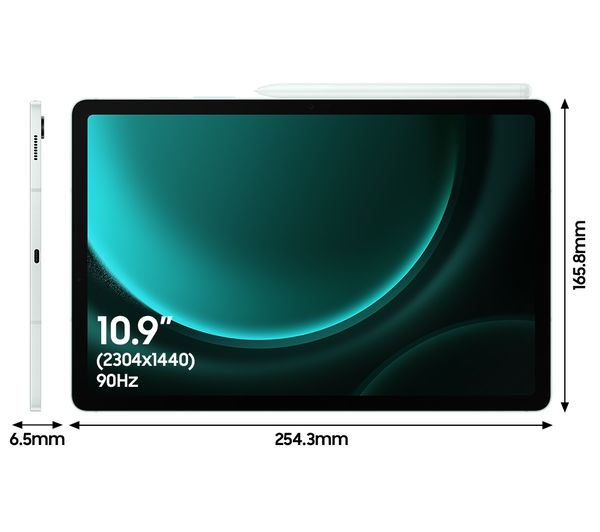 SAMSUNG Tablets Samsung Galaxy Tab S9 FE - 10.9" Light Green | SM-X510NLGAEUB IRWINS MEGASTORE
