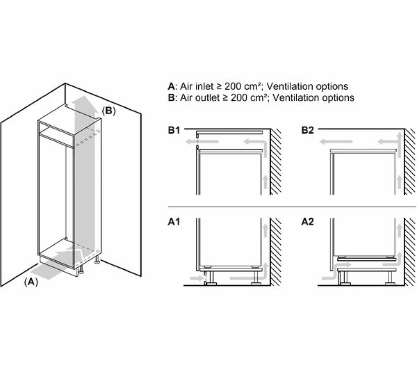 NEFF N 30 Built-in Fridge-Freezer with Freezer at bottom |  KI7861SE0G