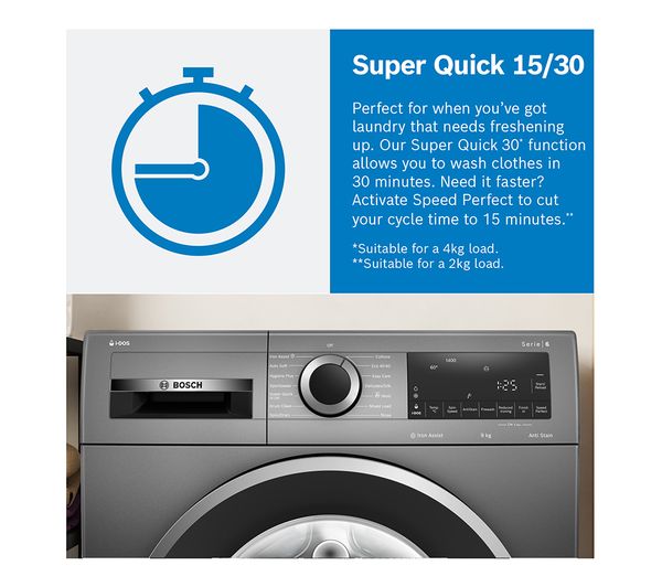 BOSCH SERIES 6 Washing Machine - Front Loader | WGG254Z0GB
