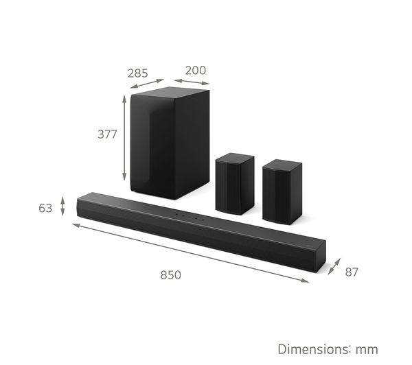 LG 5.1 Wireless Sound Bar with sub woofer || US60TR.AGBRLLK