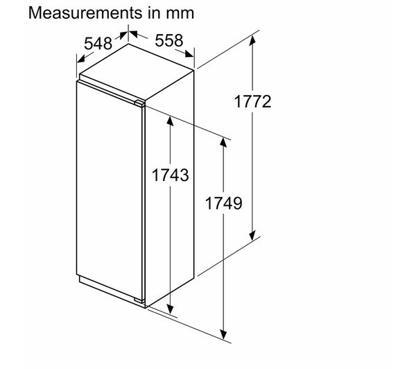 BOSCH Series 6 Built-in Fridge | KIR81ADD0G