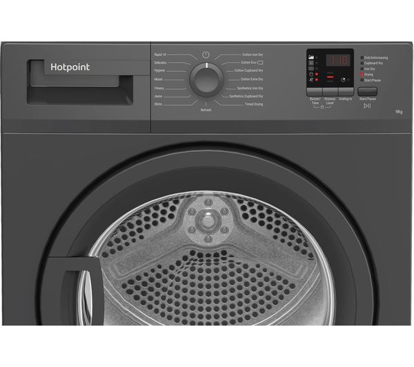 Hotpoint 9KG Condenser Tumble Dryer - Anthracite | CHDC92GGGDUK