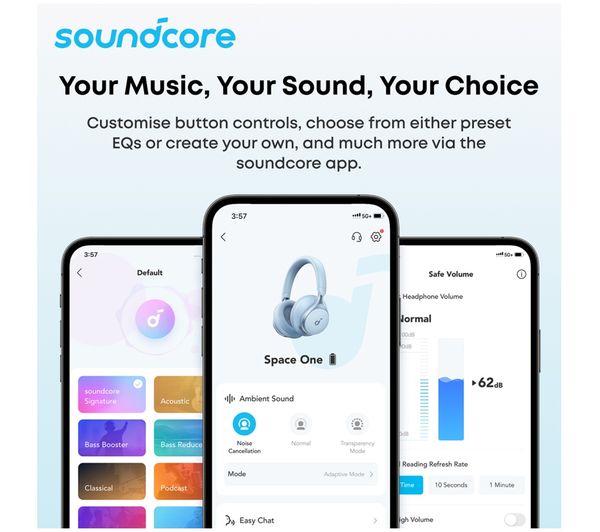 Soundcore Q21i Wireless Headphones with Noise Cancelling - Black | A3004311