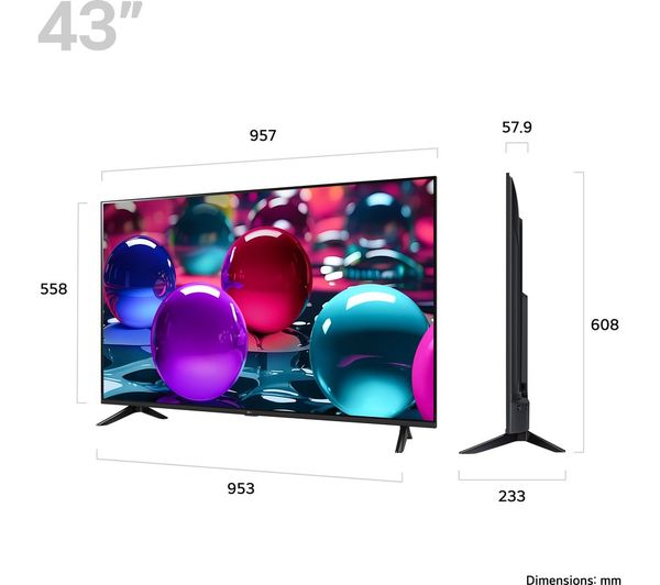 LG 43" UHD AI UA73 4K Smart TV 2025 | 43UA73006LA.AEK