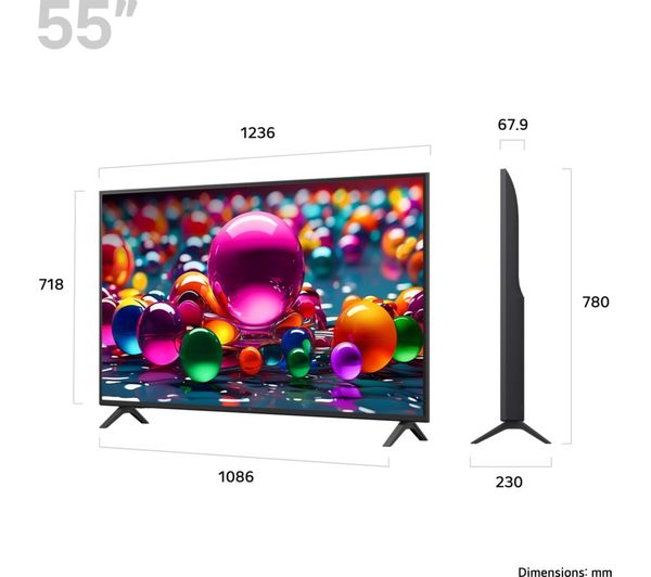 LG UA75 55" LED 4K HDR Smart TV 2025 | 55UA75006LA.AEK