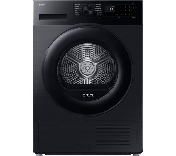 SAMSUNG Series 5 AI Energy 9 kg Heat Pump Tumble Dryer - Black | DV90DG52A0ABEU