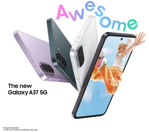 Samsung Galaxy A37 5G 128GB Smartphone 6.7" 120Hz - Awesome Grey | SM-A376BZABEUB
