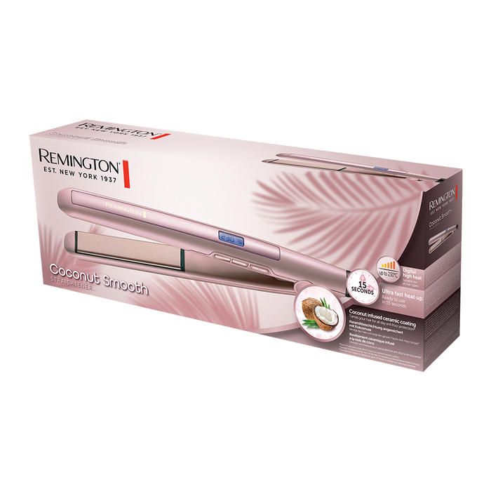 Remington Coconut Smooth Hair Straightener - Pink  | S5901
