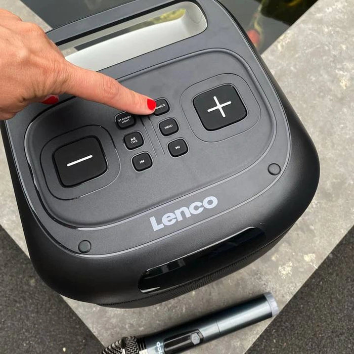 Lenco Compact 100W RMS Portable Party Speaker | PA100BK