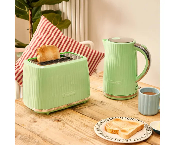 RUSSELL HOBBS Eden 2 Slice Toaster - Pistachio Green | 27374